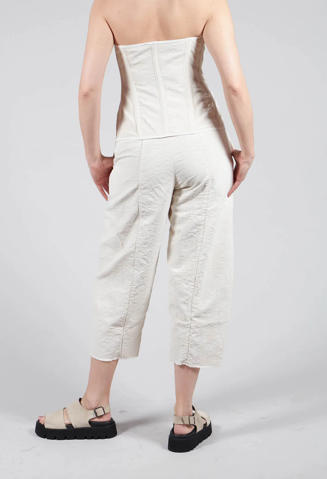 Pattern Trousers in Chalk