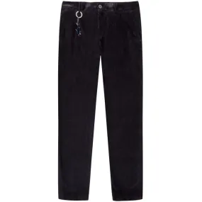 Paul & Shark Pleated Corduroy Trousers Navy