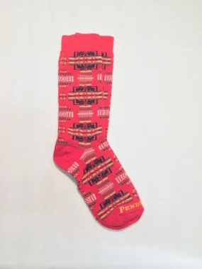 Pendleton Chief Joseph Crew Socks, Red