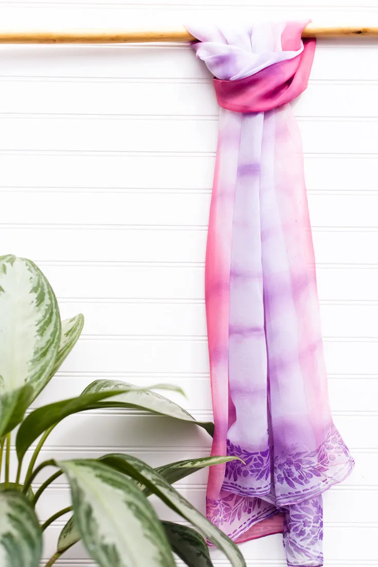 Petals Tie Dye Scarf