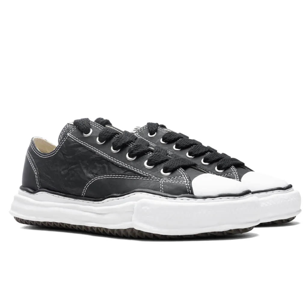 Peterson Low OG Sole Paper Like Leather Sneaker - Black