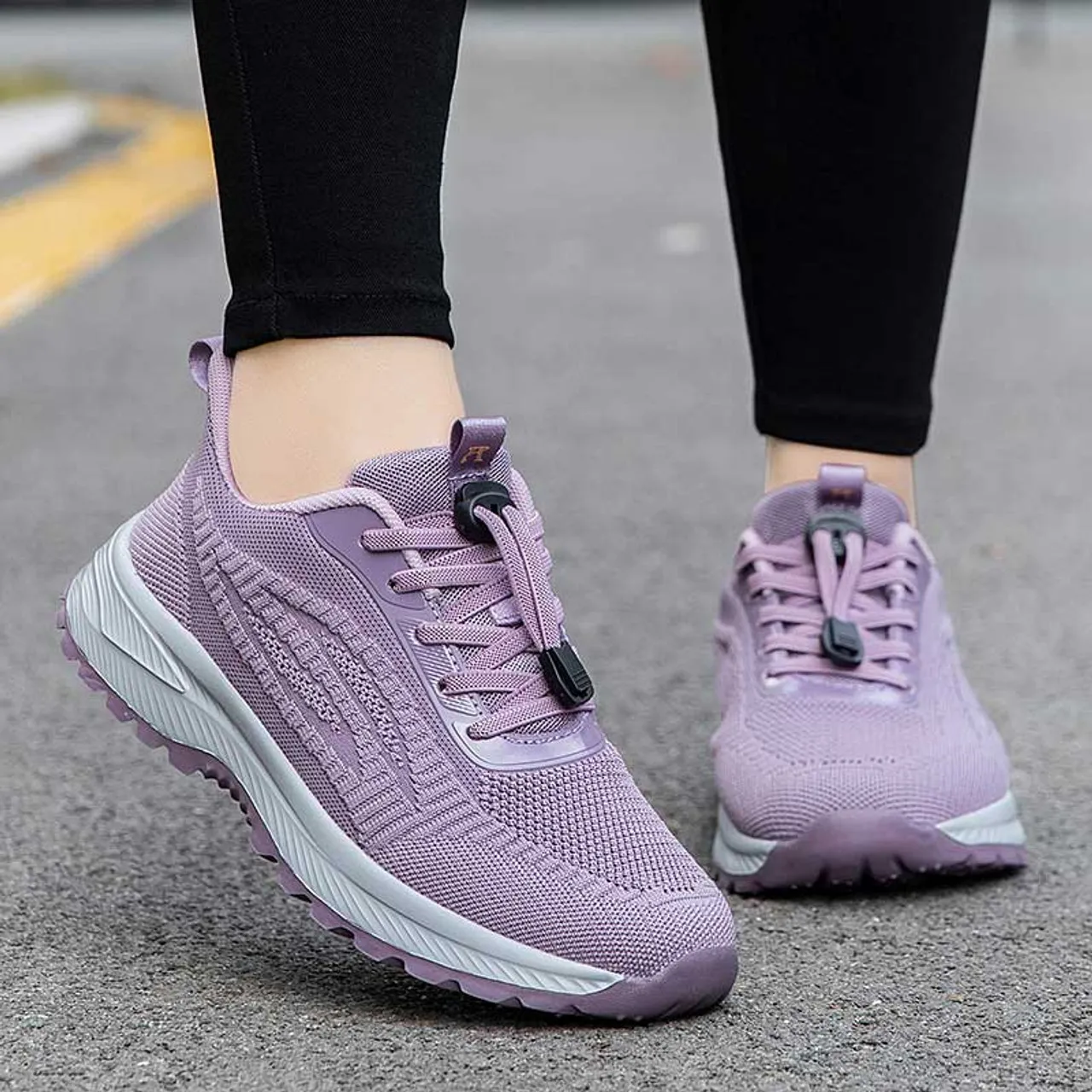 Purple weave pattern texture casual shoe sneaker