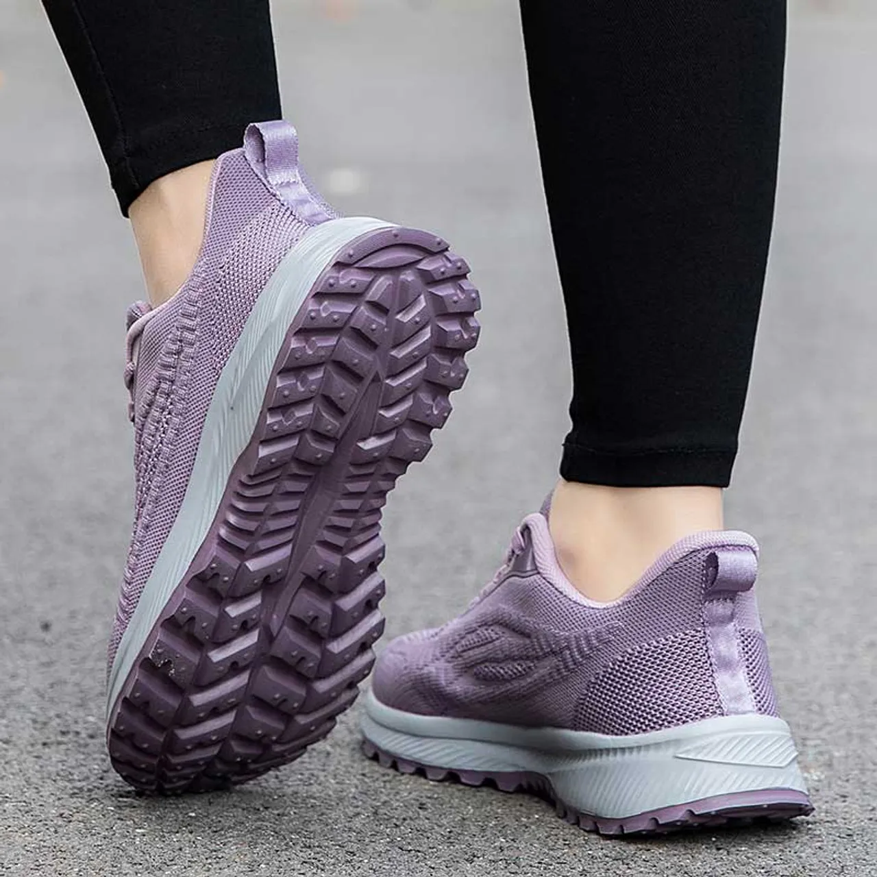 Purple weave pattern texture casual shoe sneaker