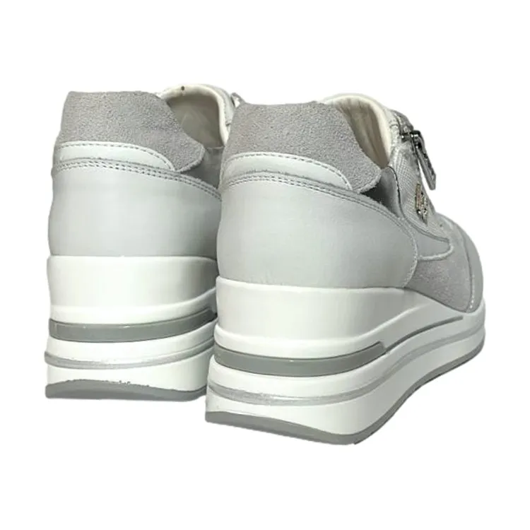 QH7 Queen Helena QH7018 Sneaker Donna Stringate White Grey