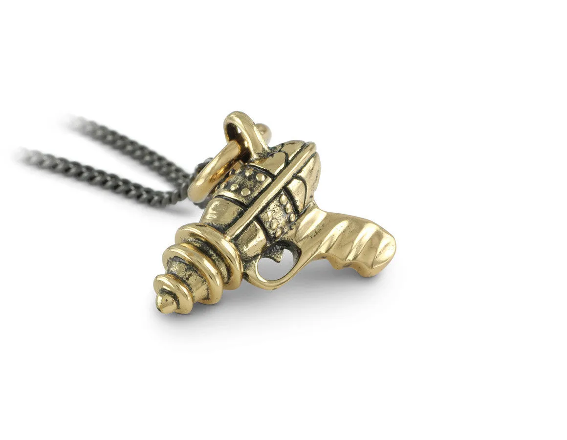 Ray Gun Necklace - Bronze