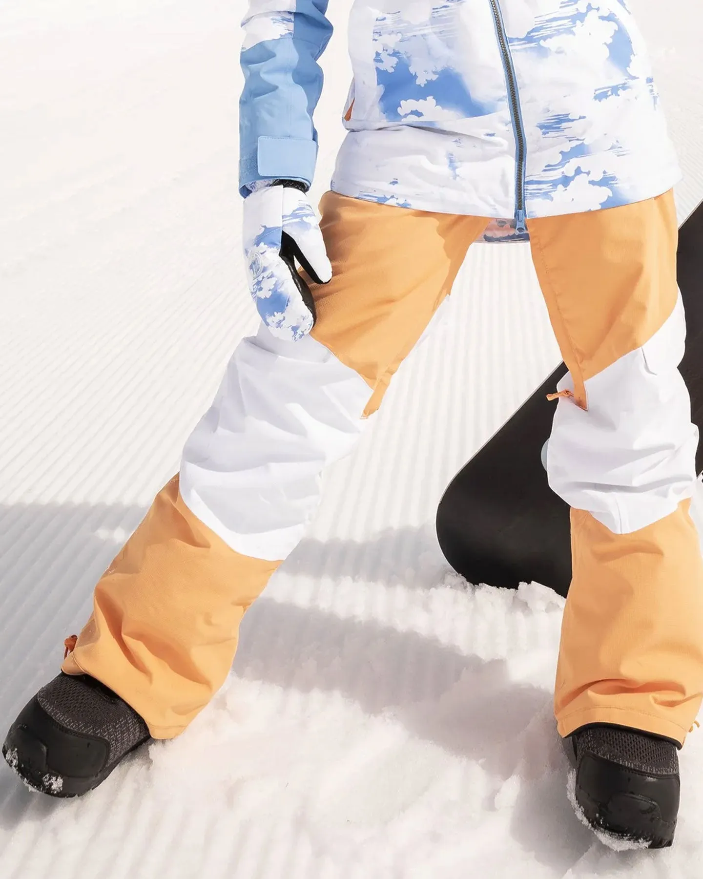 Roxy Women's Chloe Kim Woodrose Technical Snow Pants - Mock Orange