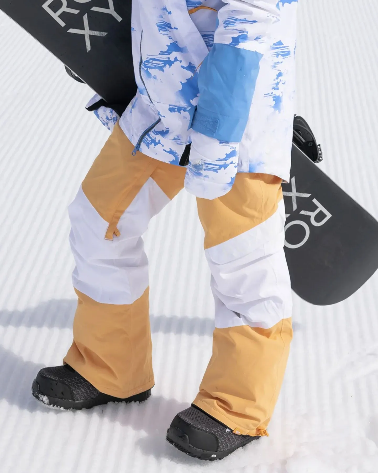 Roxy Women's Chloe Kim Woodrose Technical Snow Pants - Mock Orange