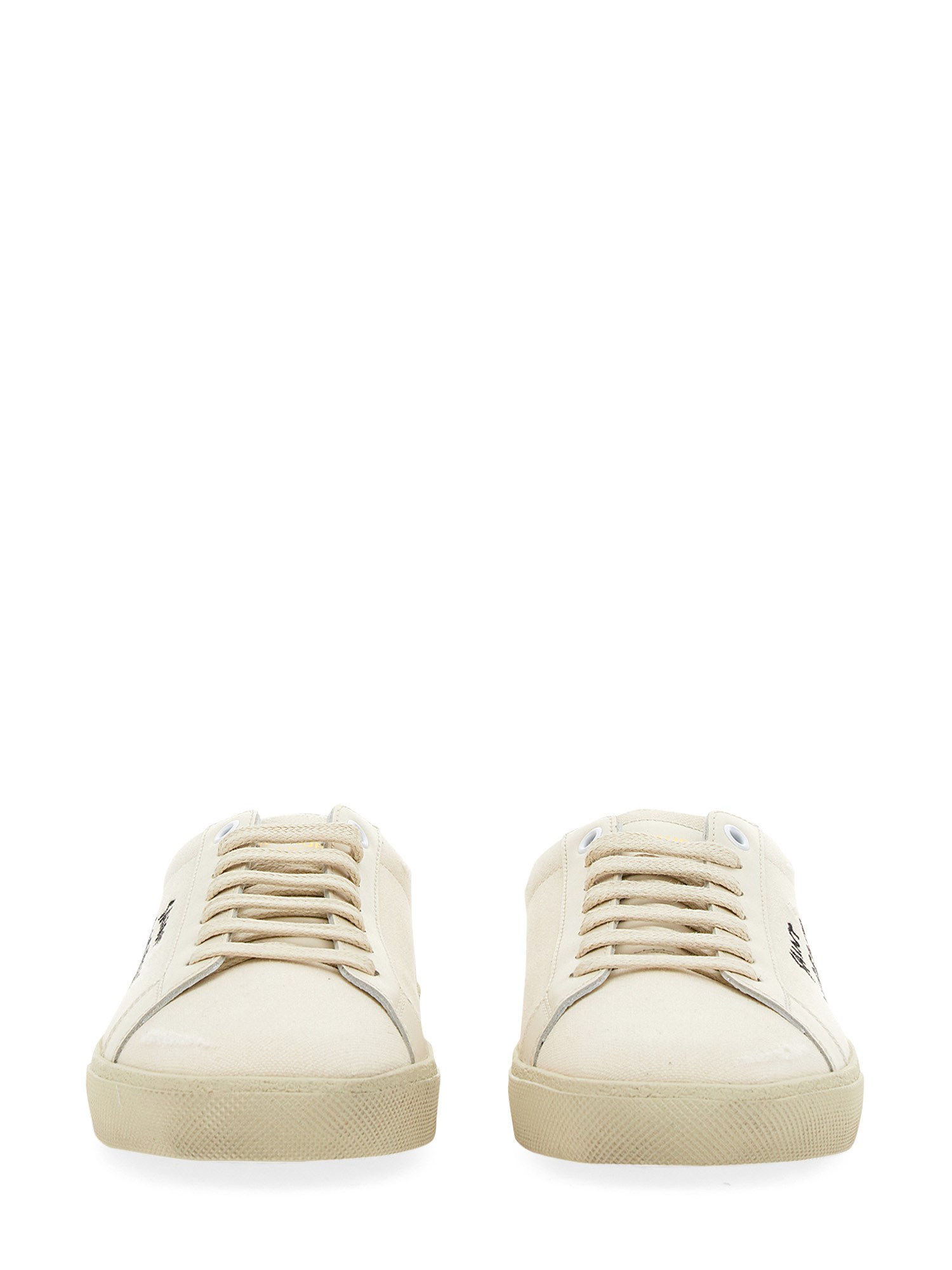 SAINT LAURENT    COURT SL/066 SNEAKER WITH EMBROIDERED LOGO