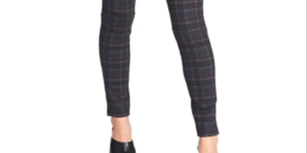 Sanctuary Women's Grease Plaid Leggings Blue Size Medium