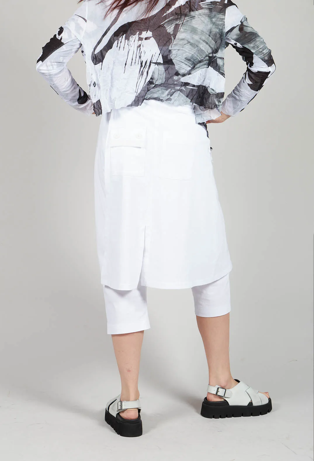 Skirt Trousers in White