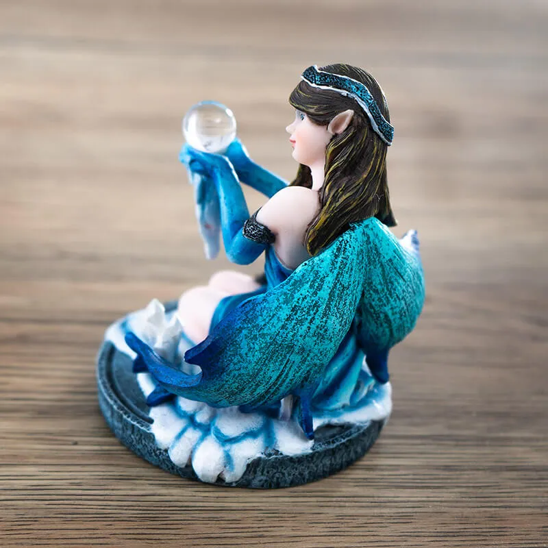 Small Crystal Ball Snowy Fairy Figurine