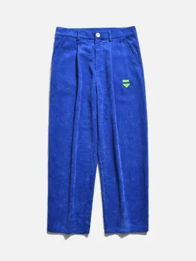 Solid Color Corduroy Pants