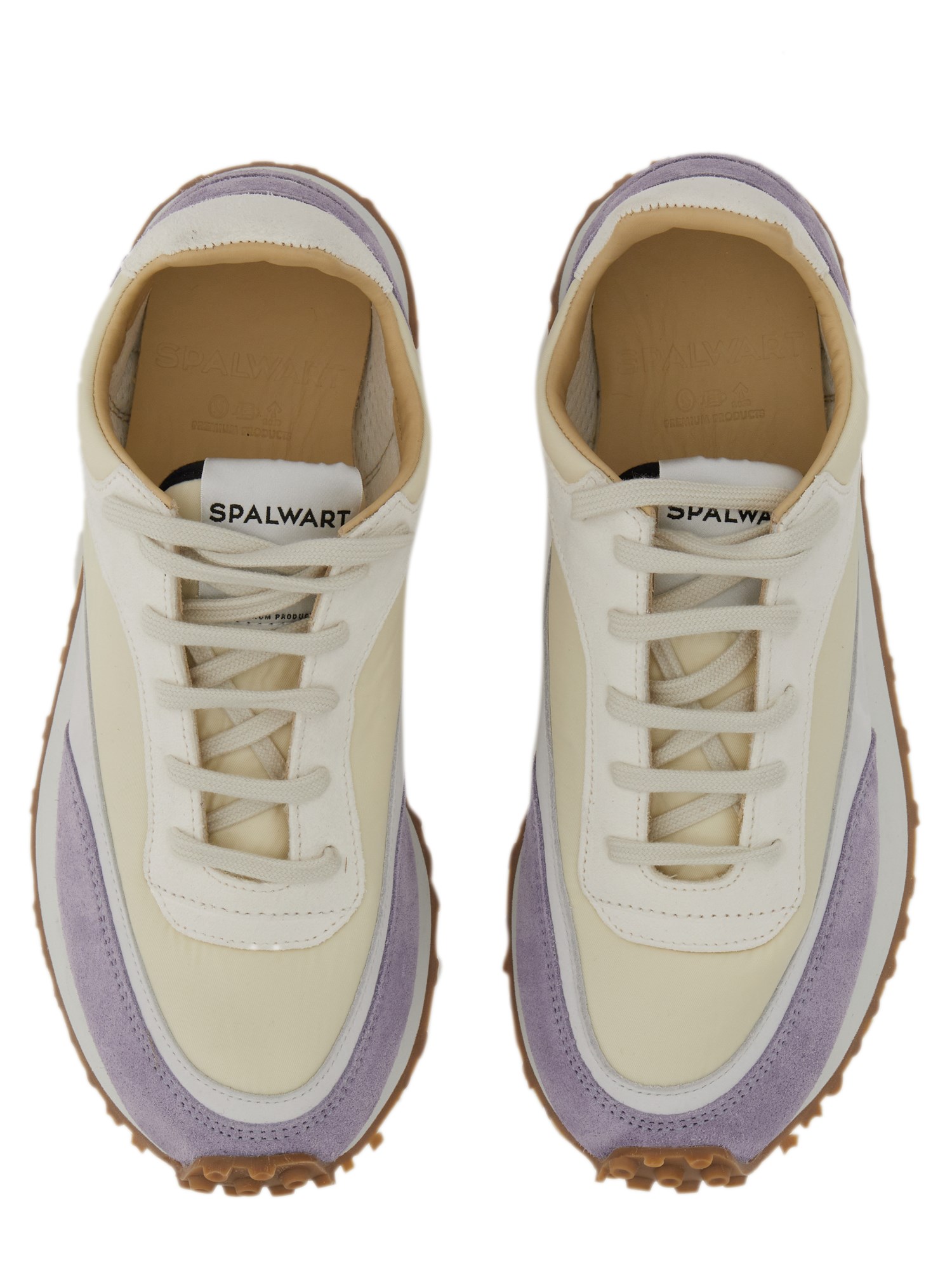 SPALWART    TEMPO LOW SNEAKER IN MESH AND NAPPA LEATHER