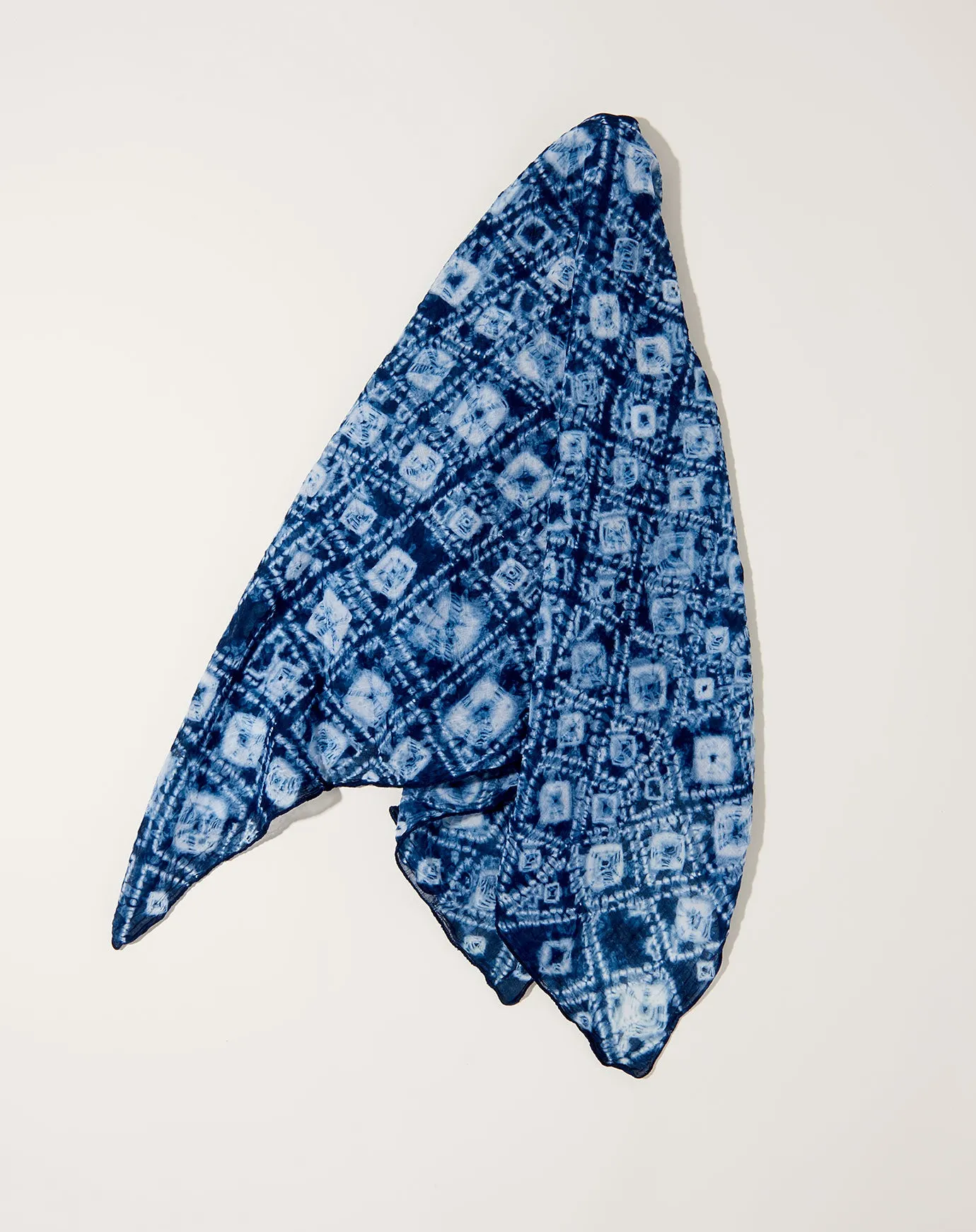 Squares Bandana in Indigo