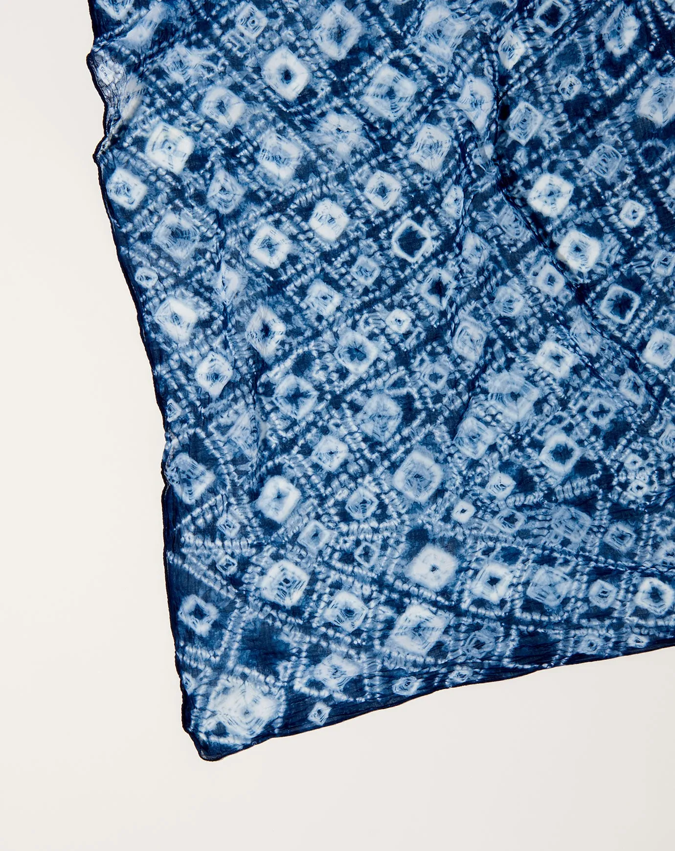 Squares Bandana in Indigo