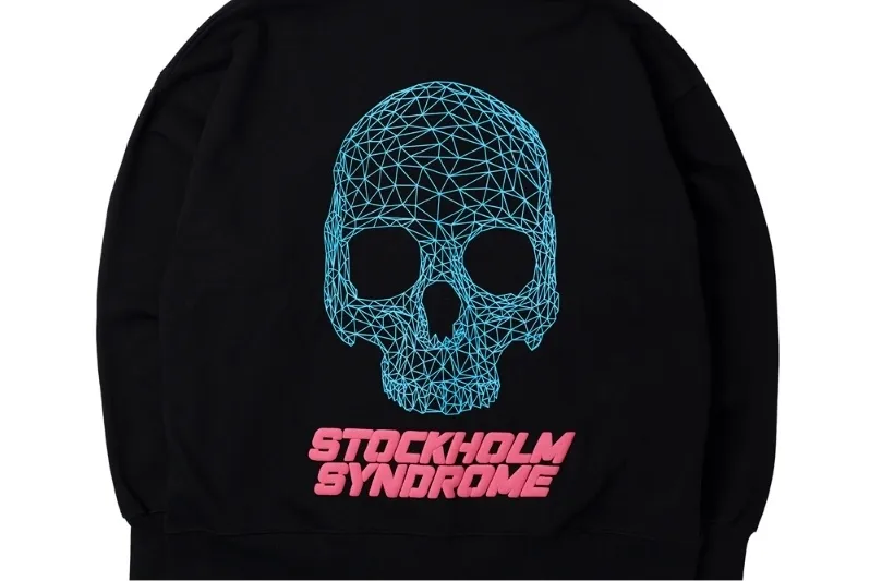 STOCKHOLM SYNDROME  |Unisex Street Style Long Sleeves Cotton Oversized Logo