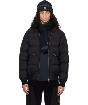 Stone Island Black Seamless Tunnel Nylon Down Jacket