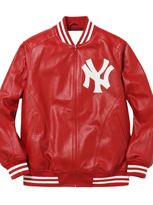 Supreme NY Yankees Varsity Leather Jacket - William Jacket