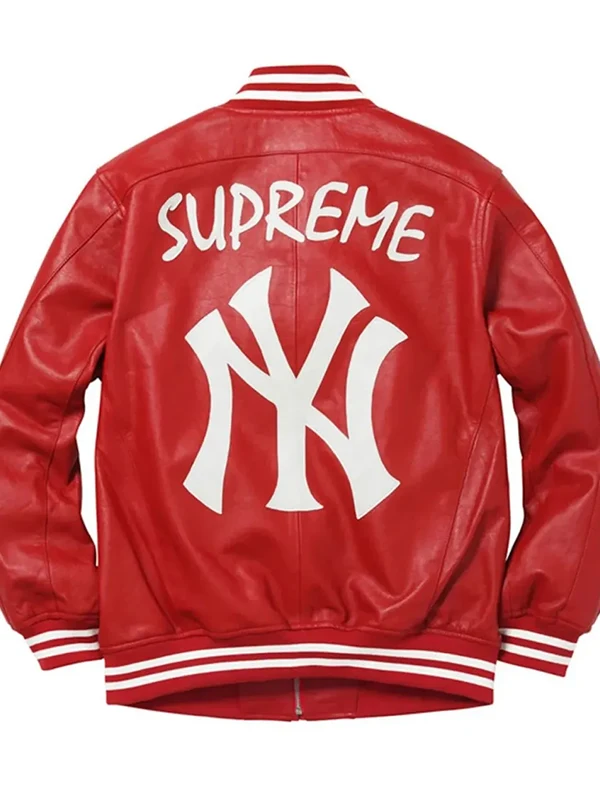 Supreme NY Yankees Varsity Leather Jacket - William Jacket