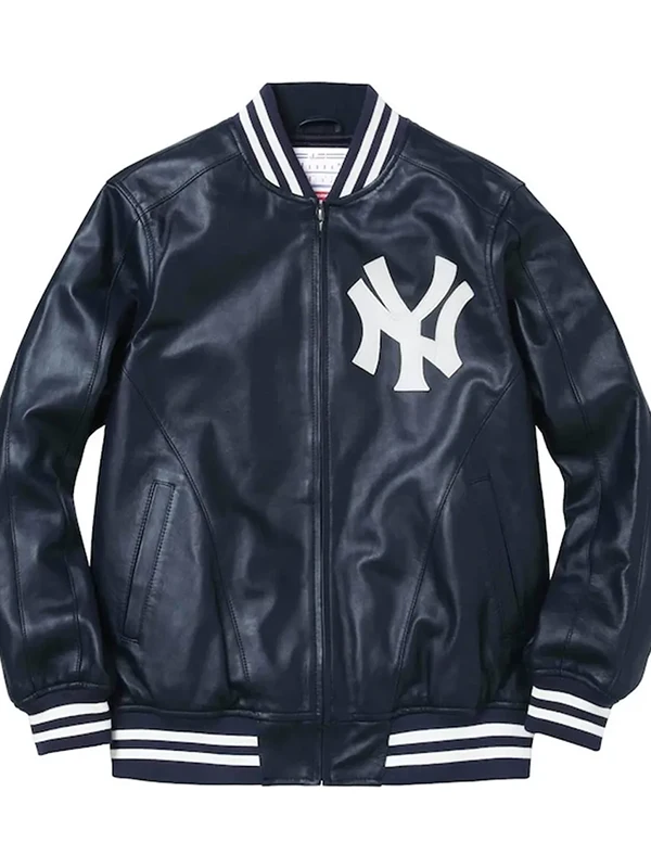 Supreme NY Yankees Varsity Leather Jacket - William Jacket