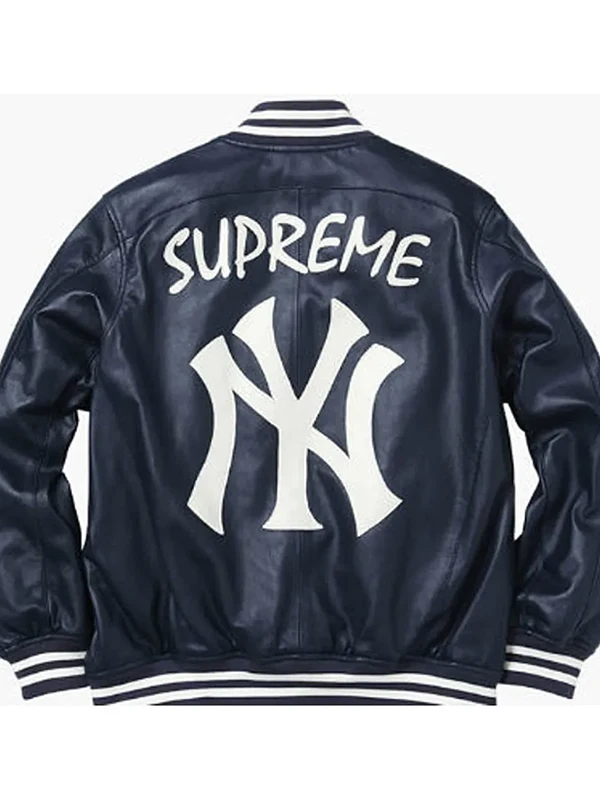 Supreme NY Yankees Varsity Leather Jacket - William Jacket