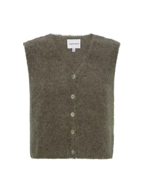 Telma Vest - Dark Taupe