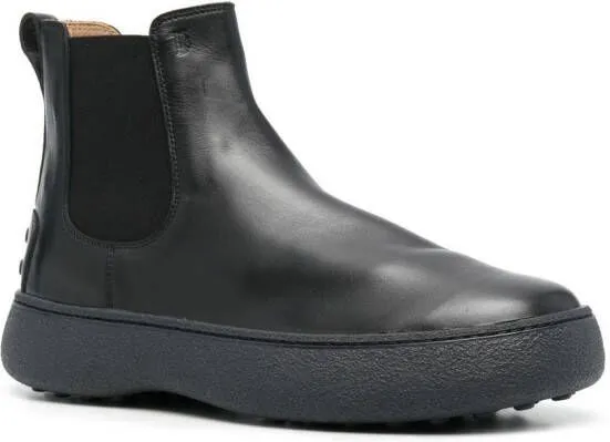 Tod's leather Chelsea boots Black