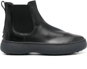 Tod's leather Chelsea boots Black