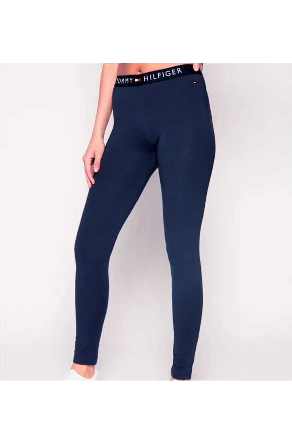 Tommy Hilfiger Women Waistband Logo Leggings Navy