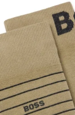 Two-pack of regular-length socks in stretch cotton