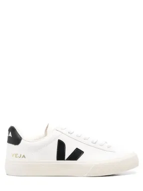 Veja Campo Chromefree Leather Sneaker in Extra White/Black