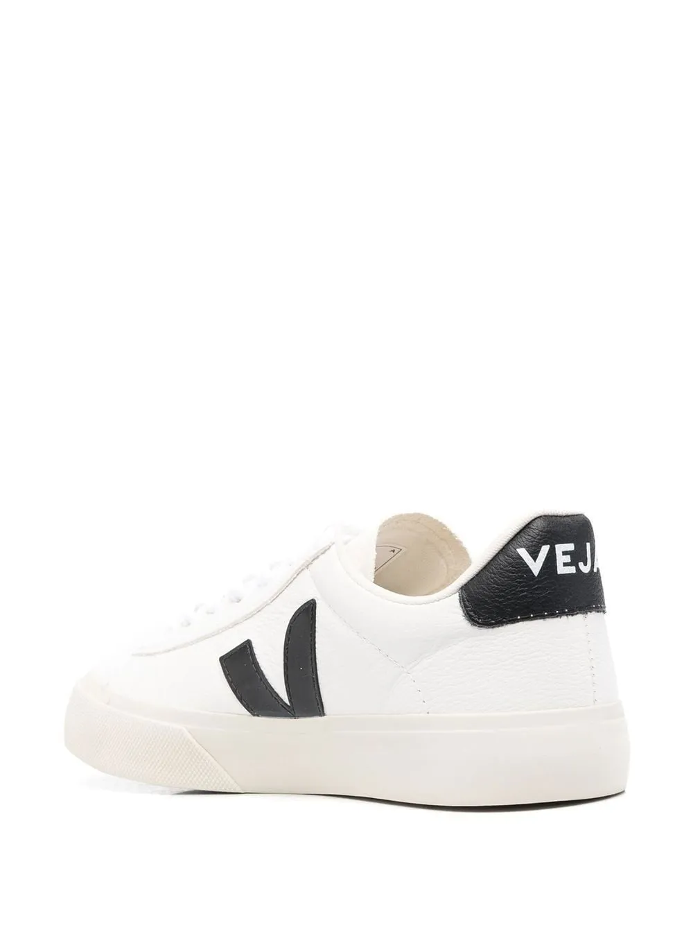 Veja Campo Chromefree Leather Sneaker in Extra White/Black