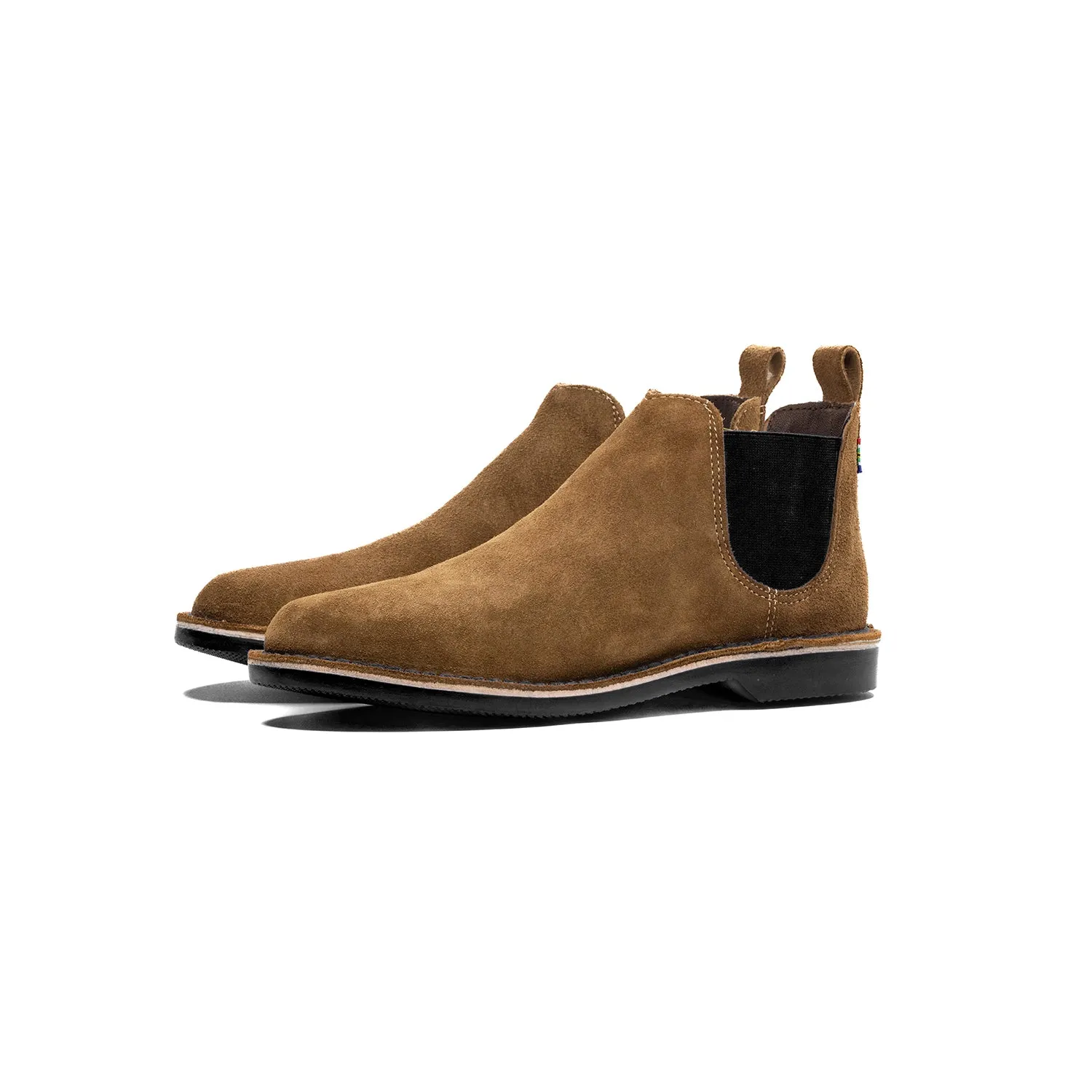 VELDSKOEN CHELSEA BOOT SAFARI (BLACK SOLE)