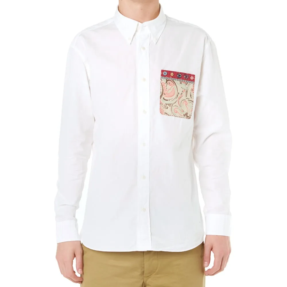 Visvim Button Down V+V ShirtWhite