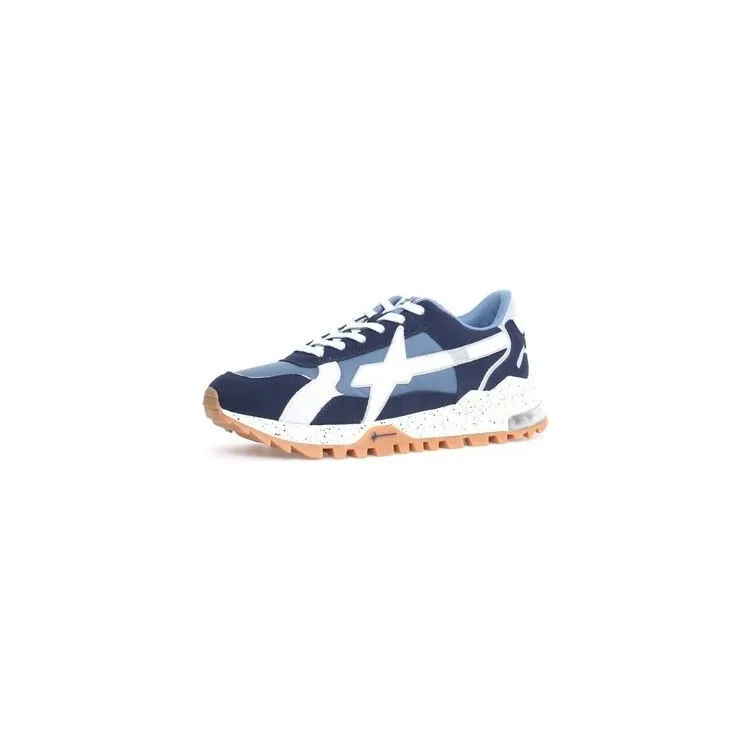 W6YZ K3-M 2018176 02 Sneaker Uomo Stringate Blu