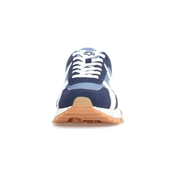 W6YZ K3-M 2018176 02 Sneaker Uomo Stringate Blu