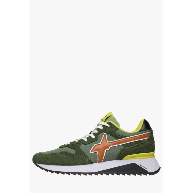 W6YZ YAK-M 2015185 25 Sneaker Uomo Stringate Verde