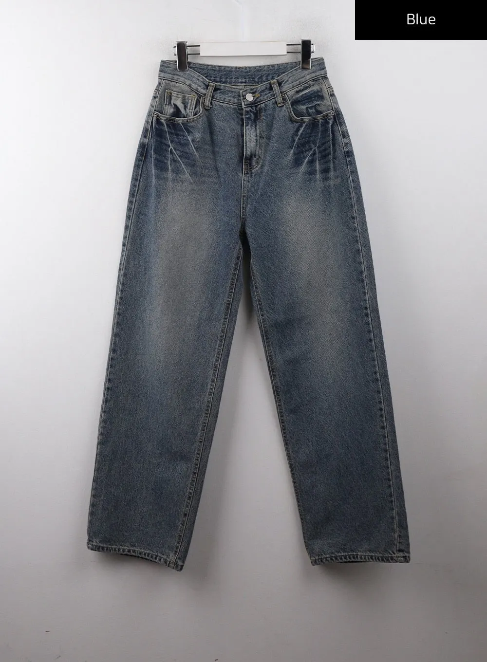 Washed Wide Straight Denim CJ405