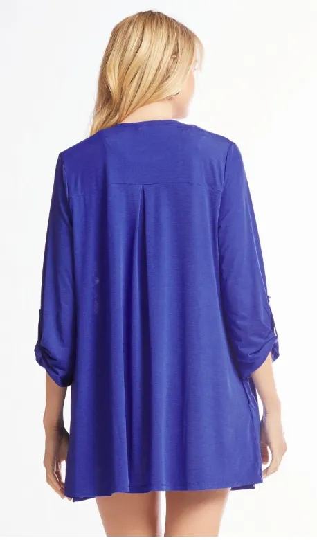 Won't Tell Cardigan - Royal Blue