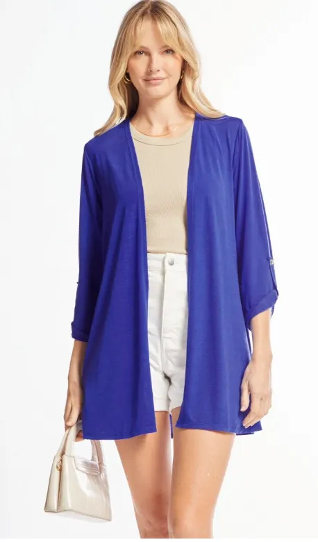 Won't Tell Cardigan - Royal Blue