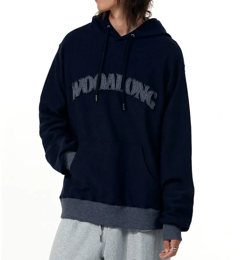 WOOALONG  |Unisex Street Style Long Sleeves Plain Cotton Oversized Logo