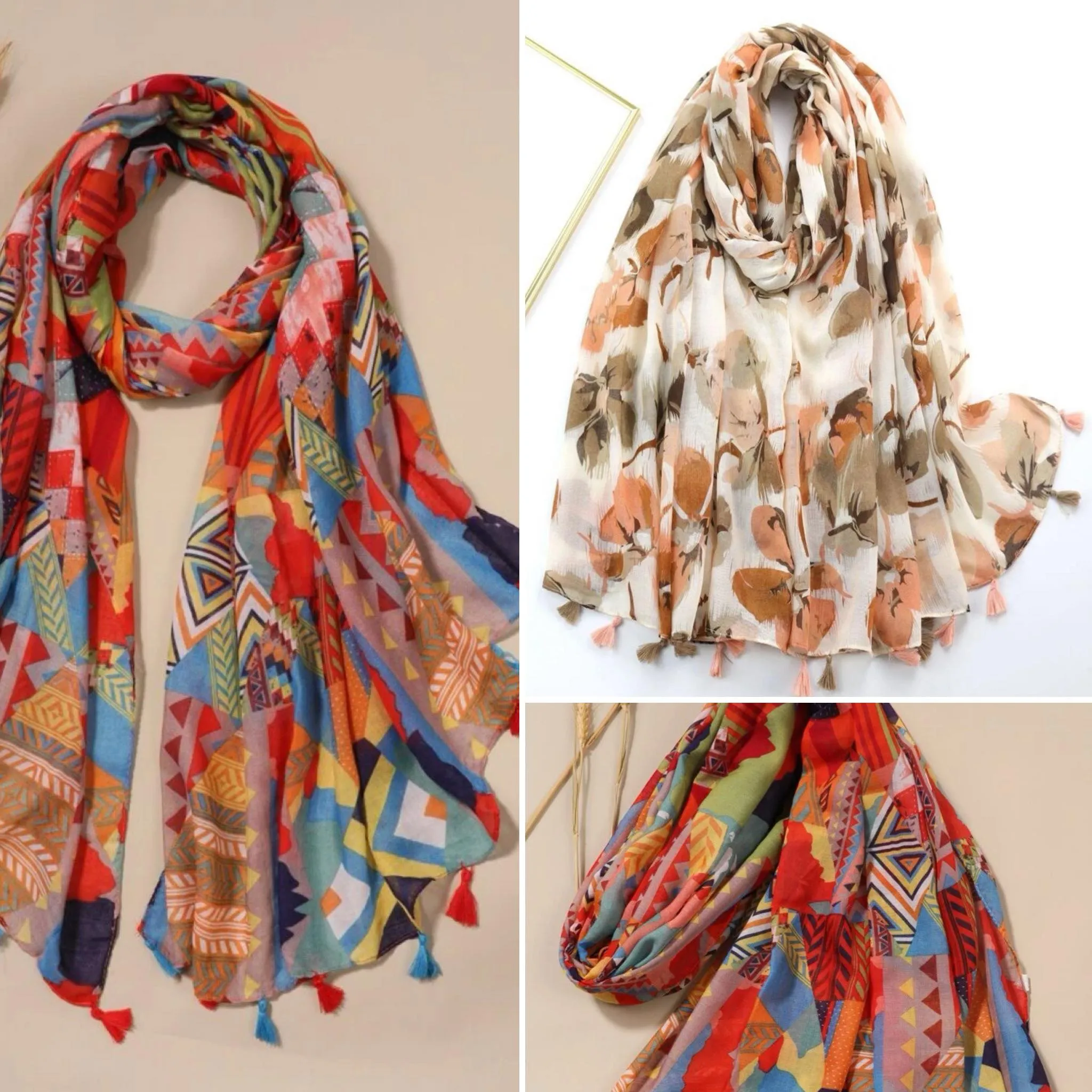 WRAP Tassel Trimmed Scarf