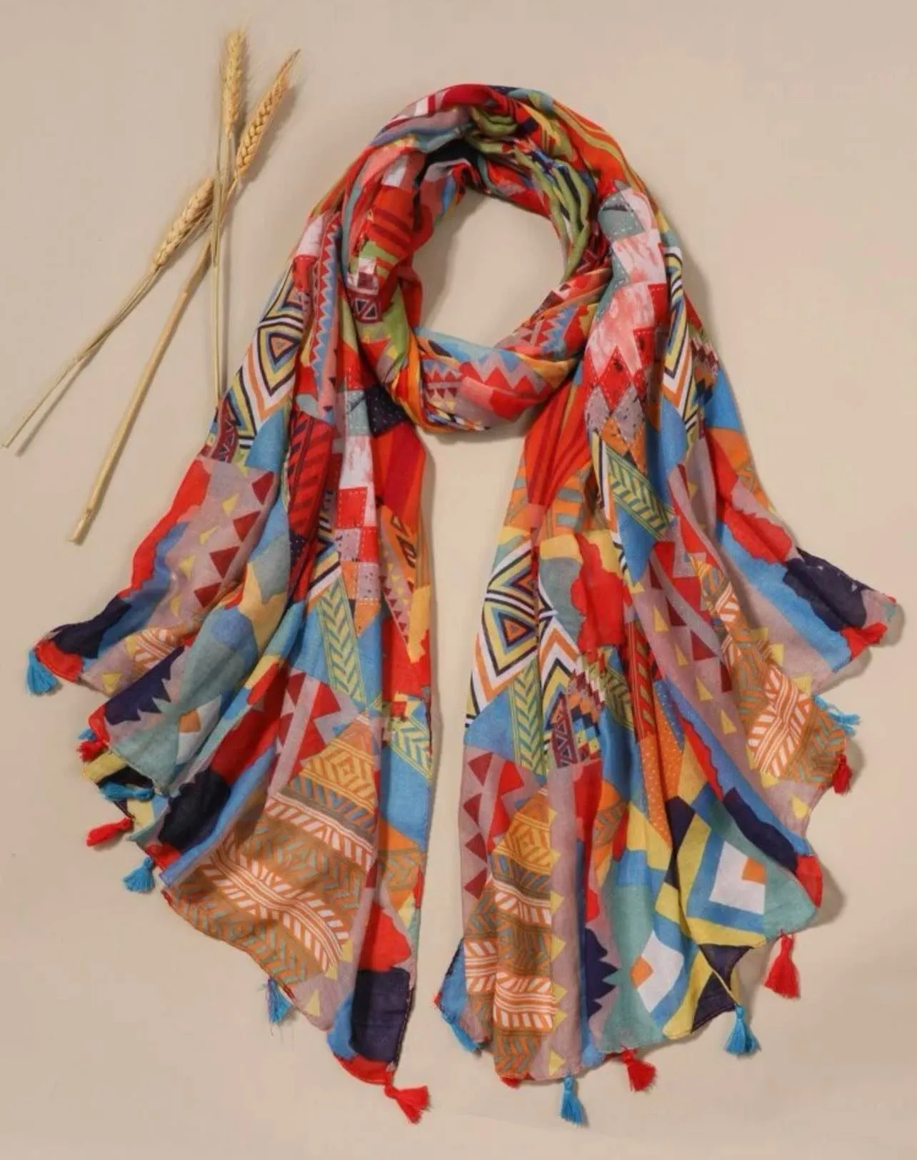 WRAP Tassel Trimmed Scarf