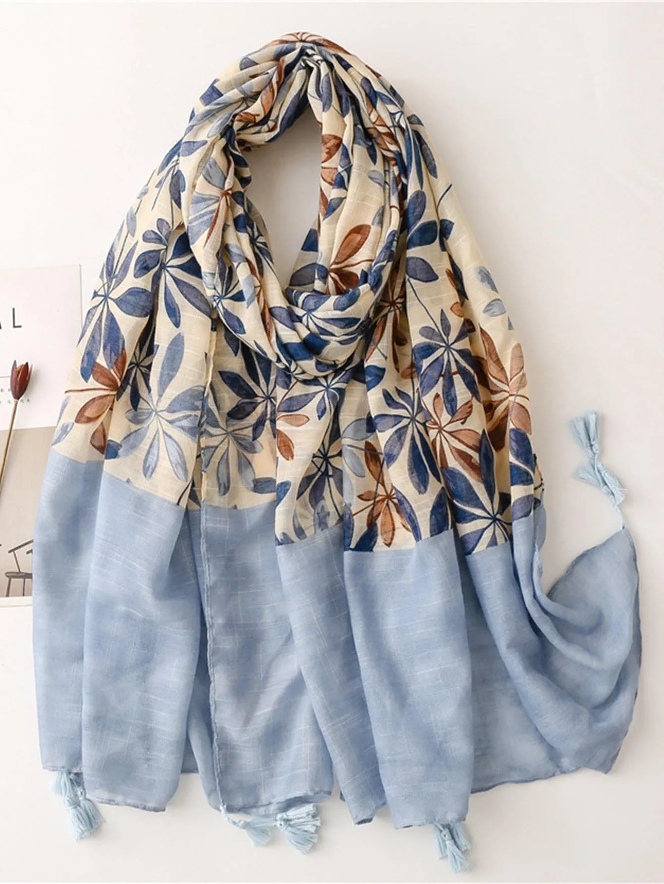 WRAP Tassel Trimmed Scarf