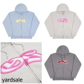 yardsale  |Unisex Sweat Blended Fabrics Street Style Long Sleeves Plain