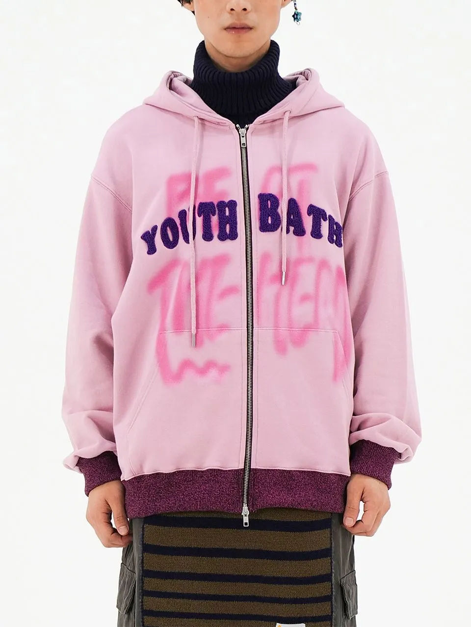 YOUTHBATH  |Unisex Blended Fabrics Street Style Tie-dye Long Sleeves