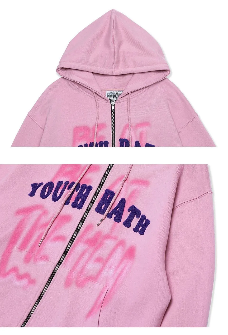 YOUTHBATH  |Unisex Blended Fabrics Street Style Tie-dye Long Sleeves