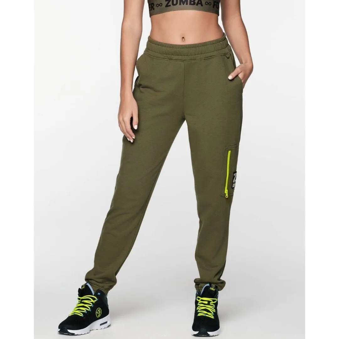 ZUMBA  |Crew Neck Street Style Long Sleeves Cotton Oversized Khaki